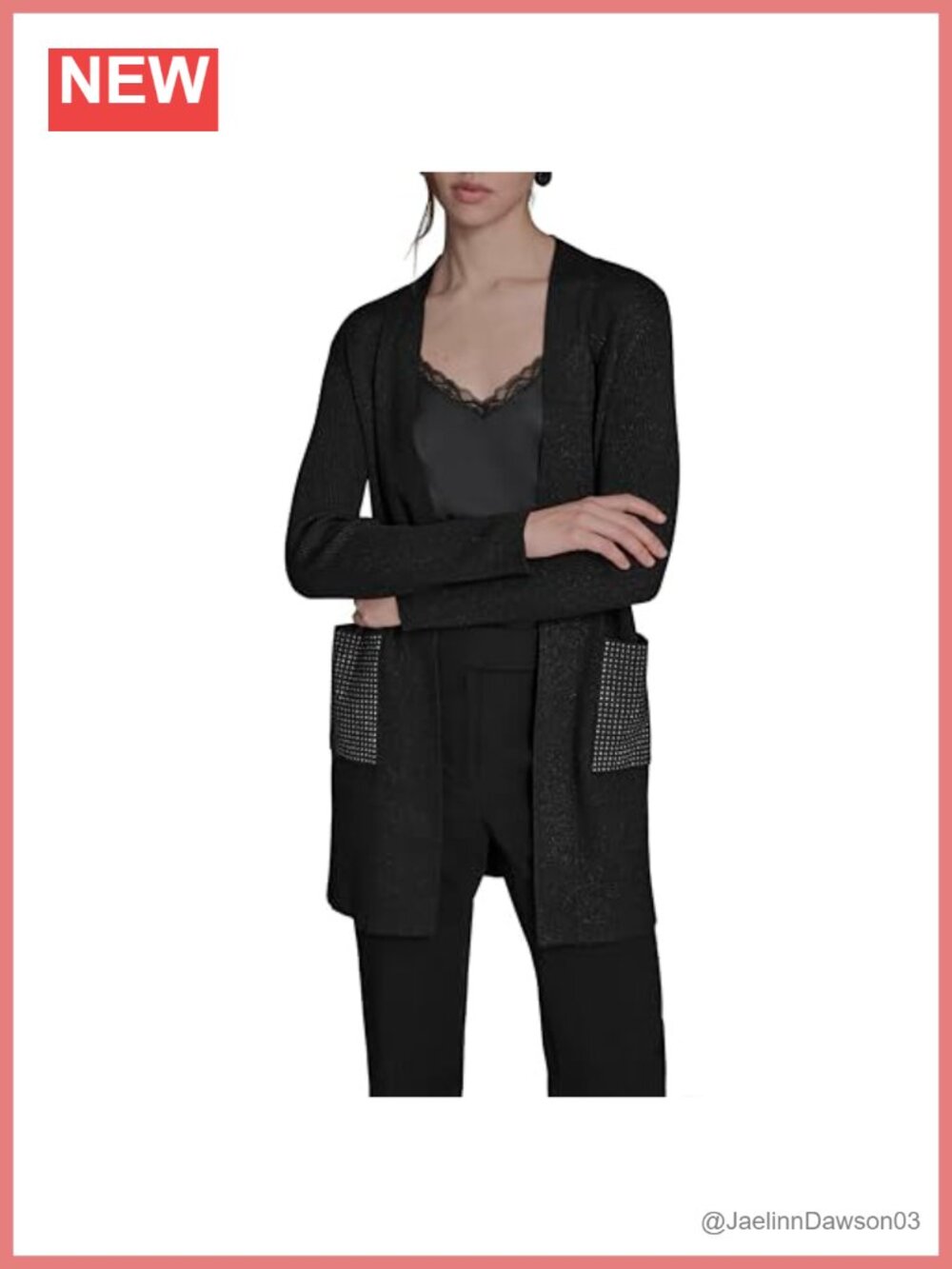 Long Sleeve Open Front Cardigan Soft Knit Layering Sweater
